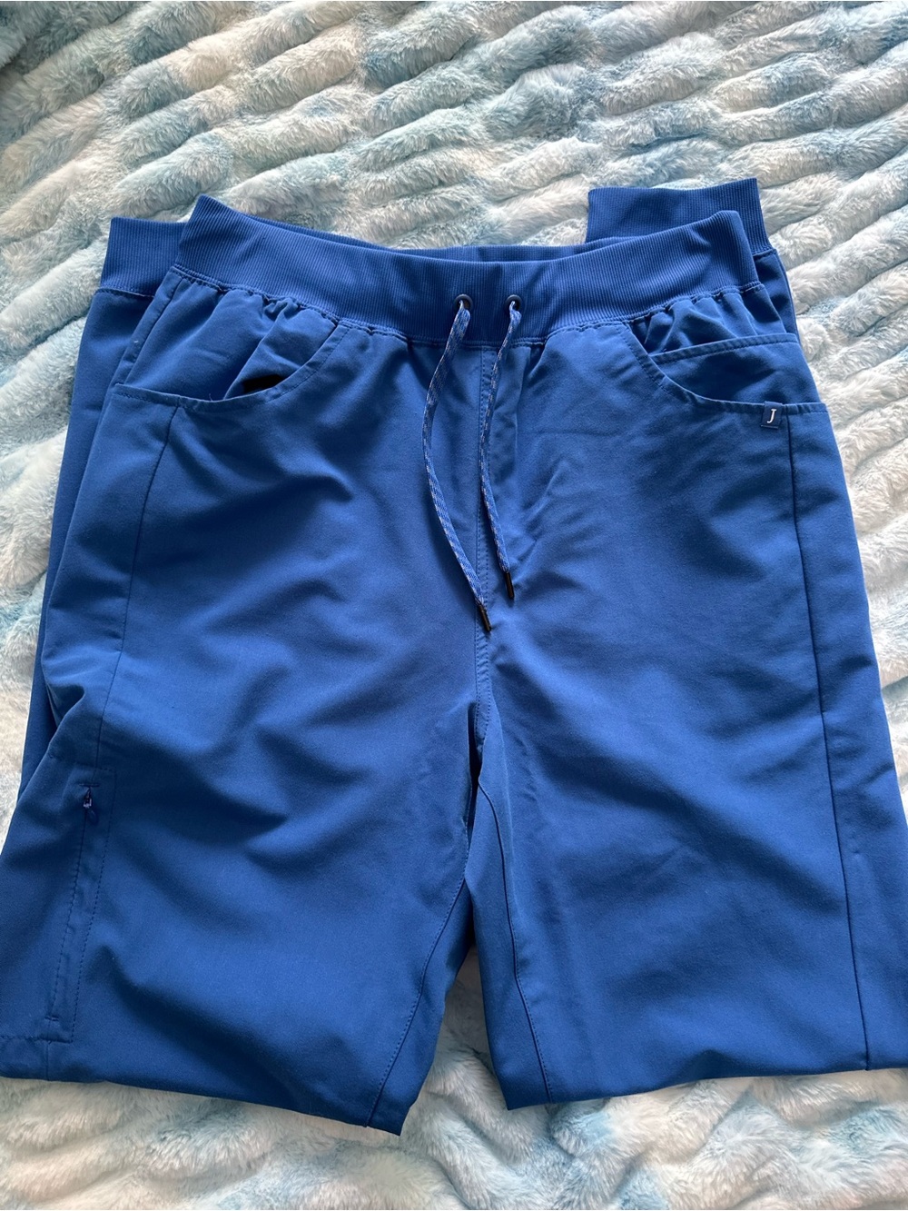 Jaanuu Royal Blue Men's Drawstring Scrub Shorts